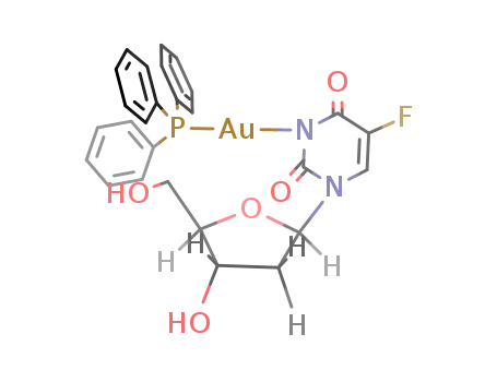 (5-fluoro-2'-deoxyuridinato-N3)(triphenylphosphine)gold(I)