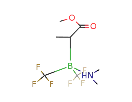 1-methoxycarbonylethyl-bis(trifluoromethyl)borane-dimethylamine