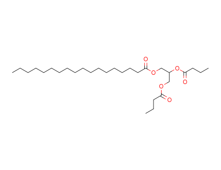 Octadecanoic acid,2,3-bis(1-oxobutoxy)propyl ester