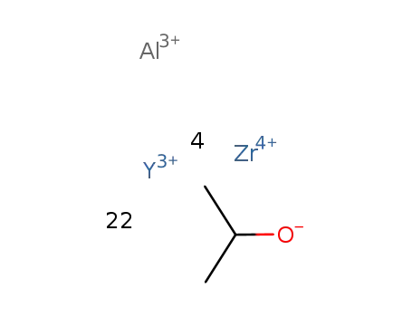 4Zr(4+)*Y(3+)*Al(3+)*22CH(CH3)2O(1-) = {(Zr2(OCH(CH3)2)9)2Y(Al(OCH(CH3)2)4)}