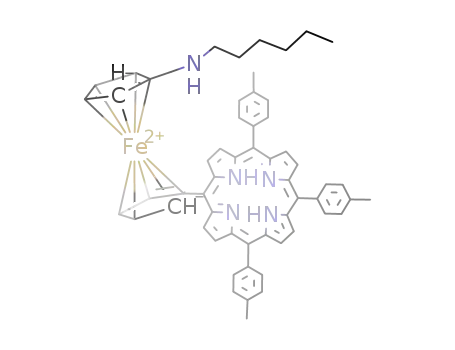 5-[1'-(hexylaminomethyl)ferrocenyl]-10,15,20-tri(p-tolyl)porphyrin