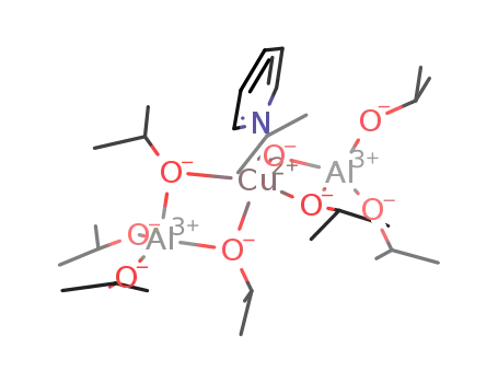 copper(II) tetraisopropoxyaluminate pyridine adduct (1/1)