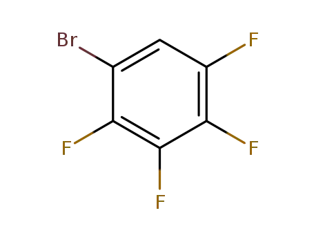 Molecular Structure of 1074-91-5 (1-Bromo-2,3,4,5-tetrafluorobenzene)
