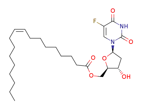 Molecular Structure of 143767-53-7 (Uridine, 2'-deoxy-5-fluoro-, 5'-(9-octadecenoate), (Z)-)