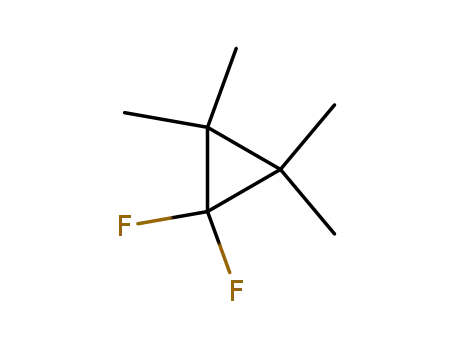 Molecular Structure of 823-25-6 (Cyclopropane, 1,1-difluoro-2,2,3,3-tetramethyl-)