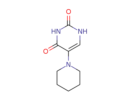 Molecular Structure of 37454-53-8 (5-(piperidin-1-yl)pyrimidine-2,4(1H,3H)-dione)