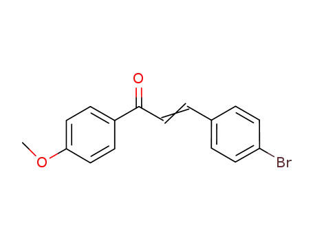 Molecular Structure of 92873-00-2 (2-Propen-1-one, 3-(4-bromophenyl)-1-(4-methoxyphenyl)-)