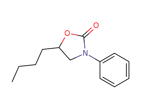 Molecular Structure of 1174337-23-5 (5-butyl-3-phenyloxazolidin-2-one)