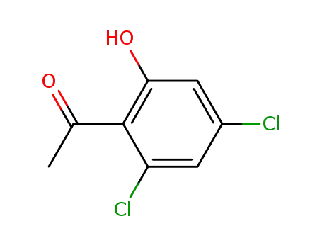 Molecular Structure of 57051-50-0 (Ethanone, 1-(2,4-dichloro-6-hydroxyphenyl)-)