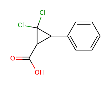 1,1-dichloro-t-3-phenylcyclopropane-r-2-carboxylic acid
