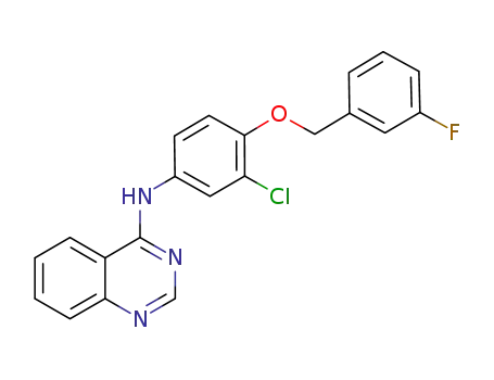 N-(3-chloro-4-((3-fluorobenzyl)oxy)phenyl)quinazolin-4-amine