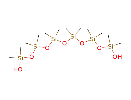 Molecular Structure of 4029-00-9 (1,11-Dihydroxy dodecamethyl hexasiloxane)