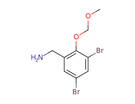 (3,5-dibromo-2-(methoxymethoxy)phenyl)methanamine