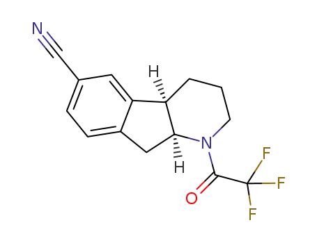 (4a-R,9a-S)-1-(2,2,2-trifluoro-acetyl)-2,3,4,4a,9,9a-hexahydro-1H-indeno[2,1-b]pyridine-6-carbonitrile