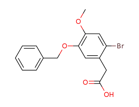 5-benzyloxy-2-bromo-4-methoxyphenylacetic acid