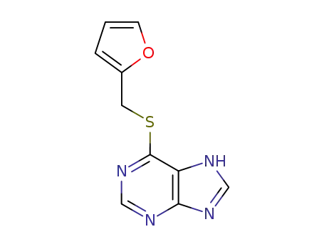 Molecular Structure of 6741-85-1 (6-[(furan-2-ylmethyl)sulfanyl]-5H-purine)