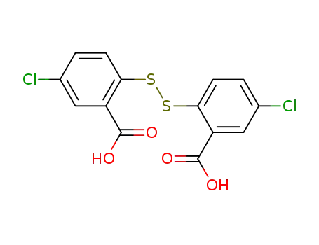 Molecular Structure of 69135-70-2 (Benzoic acid, 2,2'-dithiobis[5-chloro-)