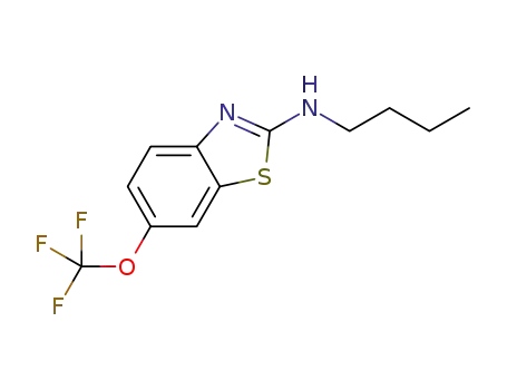 2-(N-n-butylamine)-6-trifluoromethoxy-benzothiazole