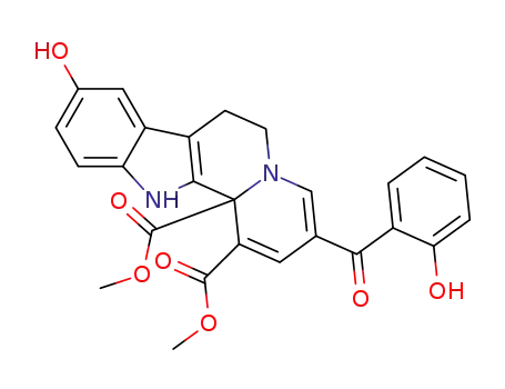 Dimethyl-3-(2-hydroxybenzoyl)-9-hydroxy-6,7,12,12b-tetrahydroindolo[2,3-a]quinolizine-1,12b-dicarboxylate
