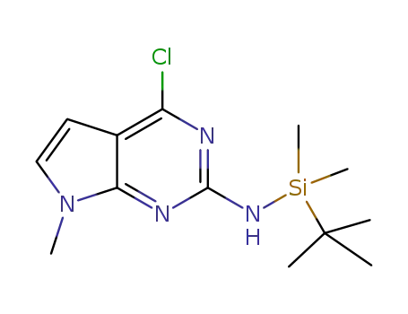 2-(t-butyl-dimethylsilyl)amino-4-chloro-7-methyl-pyrrolo[2,3-d]pyrimidine