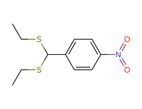 Molecular Structure of 7334-55-6 (Benzene, 1-[bis(ethylthio)methyl]-4-nitro-)