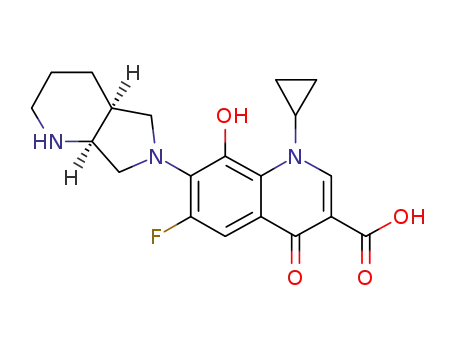 3-Quinolinecarboxylic acid, 1-cyclopropyl-6-fluoro-1,4-dihydro-8-hydroxy-7-[(4aS,7aS)-octahydro-6H-pyrrolo[3,4-b]pyridin-6-yl]-4-oxo-