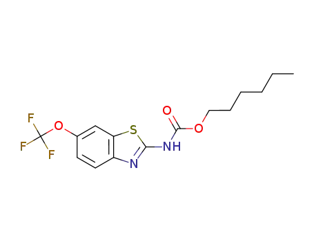 (6-trifluoromethoxy-benzothiazol-2-yl)-carbamic acid hexyl ester