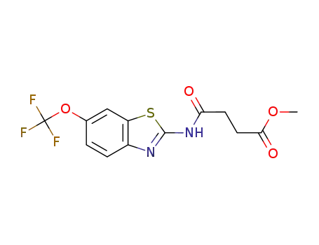 N-(6-trifluoromethoxy-benzothiazol-2-yl)-succinamic acid methyl ester