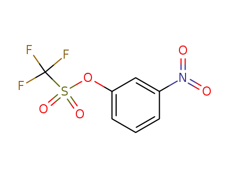Molecular Structure of 32578-25-9 (Methanesulfonic acid, trifluoro-, 3-nitrophenyl ester)