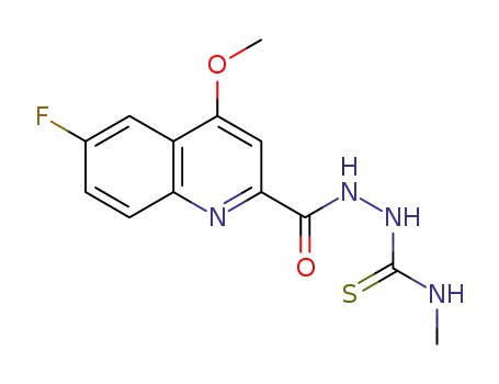6-fluoro-4-methoxy-N′-(methylthiocarbamoyl)quinoline-2-carbohydrazide