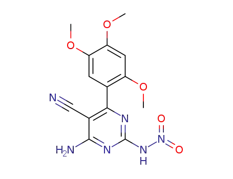4-amino-2-nitroamino-6-(3,4,5-trimethoxyphenyl)pyrimidine-5-carbonitrile