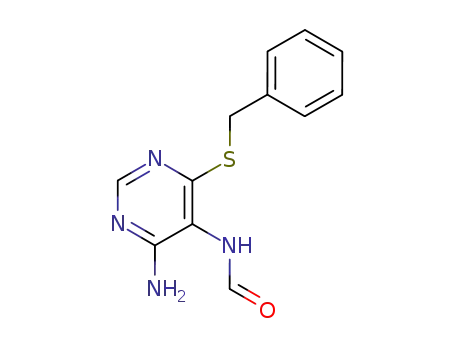 N-(4-amino-6-benzylsulfanyl-pyrimidin-5-yl)-formamide
