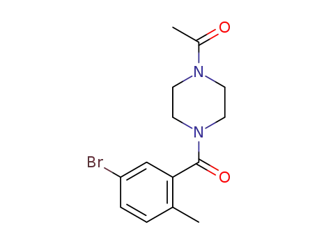1-[4-(5-bromo-2-methyl-benzoyl)-piperazin-1-yl]-ethanone