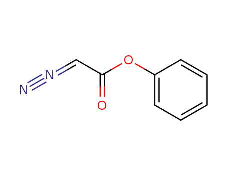 Molecular Structure of 21119-50-6 (Acetic acid, diazo-, phenyl ester)