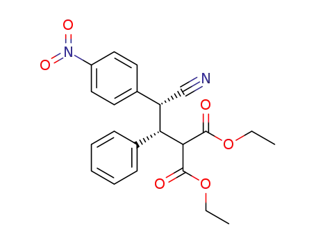 diethyl 2-((1R,2R)-2-cyano-2-(4-nitrophenyl)-1-phenylethyl)malonate