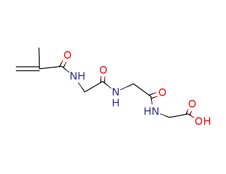 Molecular Structure of 61435-67-4 (Glycine, N-(2-methyl-1-oxo-2-propenyl)glycylglycyl-)