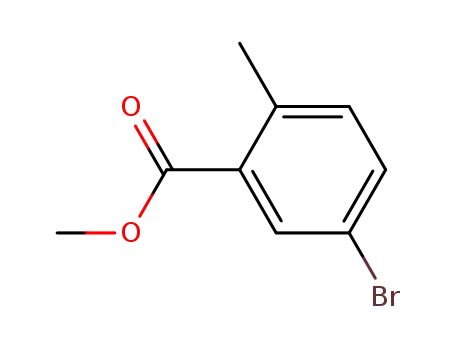 Molecular Structure of 79669-50-4 (methyl 5-bromo-2-methyl-benzoate)