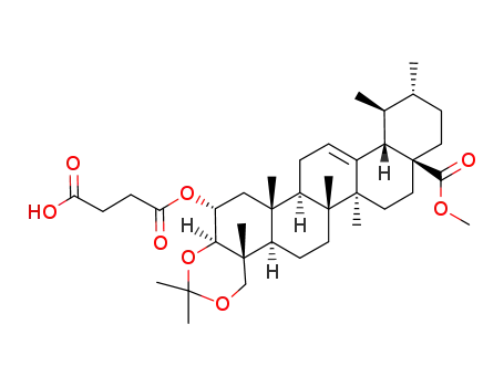 methyl 2α-O-carboxypropionyl-3β,23-isopropylidenedioxyurs-12-ene-28-oate