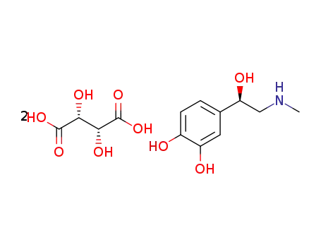 (R)-4-(1-hydroxy-2-(methylamino)ethyl)benzen-1,2-diol L-tartrate