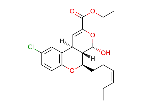 (4S,4aS,5R,10bS)-ethyl 9-chloro-5-((Z)-hex-3-enyl)-4-hydroxy-4,4a,5,10b-tetrahydropyrano[3,4-c]chromene-2-carboxylate