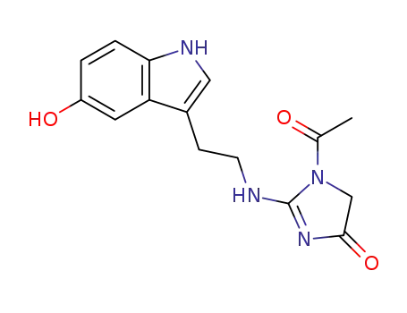 1-acetyl-2-[2-(5-hydroxy-1H-indol-3-yl)ethylamino]-4,5-dihydroimidazol-4-one