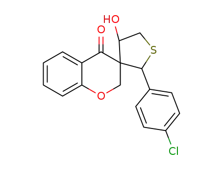 2'-(4-chlorophenyl)-4'-hydroxy-4',5'-dihydro-2'H-spiro[chromane-3,3'-thiophen]-4-one