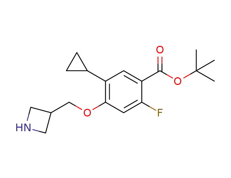 tert-butyl 4-(azetidin-3-ylmethoxy)-5-cyclopropyl-2-fluorobenzoate