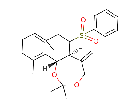 (5aS,8E,12E,13aR)-2,2,8,12-tetramethyl-5-methylene-6-(phenylsulfonyl)-4,5,5a,6,7,10,11,13a-octahydrocyclodeca[d][1,3]dioxepine