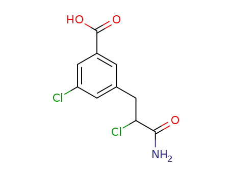 3-(3-amino-2-chloro-3-oxopropyl)-5-chlorobenzoic acid