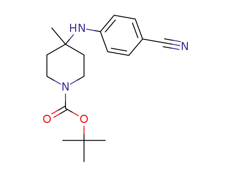 tert-butyl 4-(4-cyanophenylamino)-4-methylpiperidine-1-carboxylate