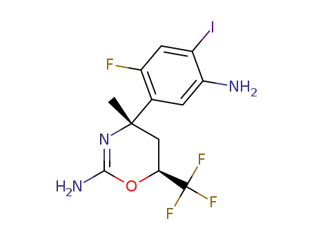 (4S,6S)-4-(5-amino-2-fluoro-4-iodophenyl)-4-methyl-6-(trifluoromethyl)-5,6-dihydro-4H-1,3-oxazin-2-amine