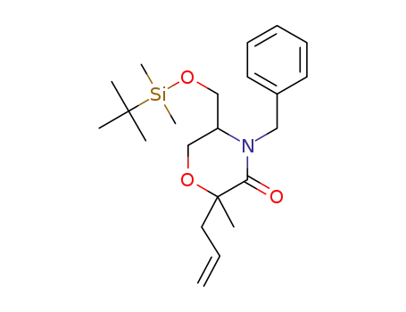2-allyl-4-phenylmethyl-5-({[tert-butyl(dimethyl)silyl]oxy}methyl)-2-methyl-morpholin-3-one