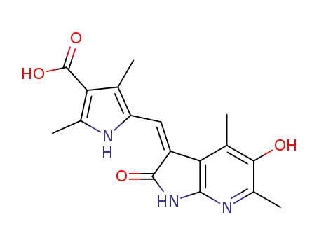 (Z)-5-((5-hydroxy-4,6-dimethyl-2-oxo-1H-pyrrolo[2,3-b]pyridin-3(2H)-ylidene)methyl)-2,4-dimethyl-1H-pyrrole-3-carboxylic acid