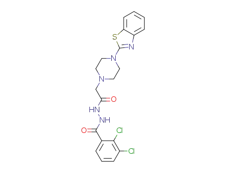 2,3-dichlorobenzoic acid N-[2-(4-benzothiazol-2-ylpiperazin-1-yl)acetyl]hydrazide